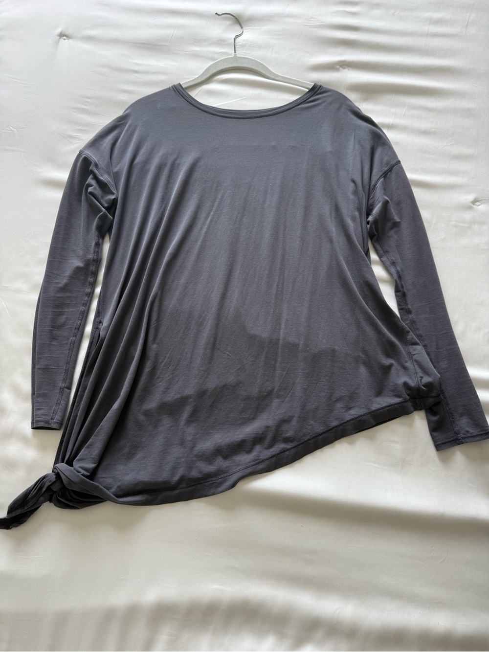 Lululemon Asymmetrical Knot Long-Sleeve Top - Gray